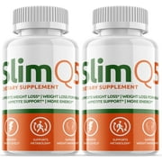 2 Pack Slim Q5 - Keto Weight Loss Formula - Energy & Focus Boosting Dietary Supplements for Weight Management & Metabolism - Advanced Fat Burn Raspberry Ketones Pills - 120 Capsules