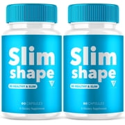 2 Pack Slim Shape Advanced Weight Management Support Pills, SlimShape Maximum Strength Daily Multivitamin Supplement 120 Capsules