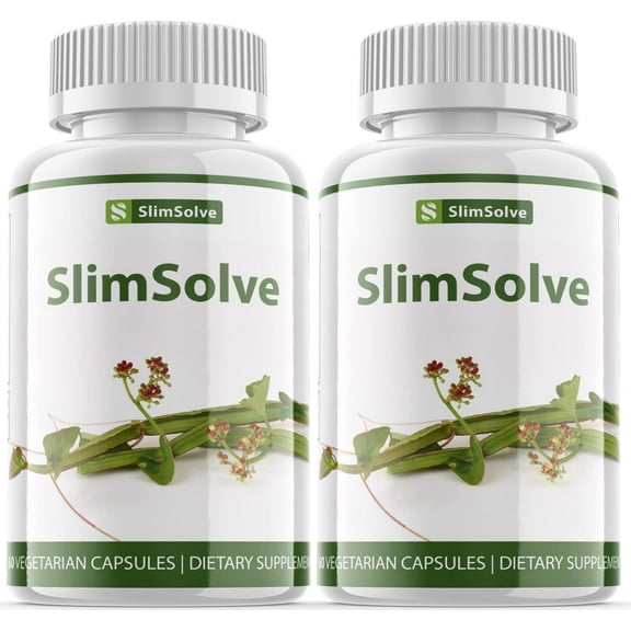 (2 Pack) Slim Solve - Keto Weight Loss Formula - Energy & Focus Boosting Dietary Supplements for Weight Management & Metabolism - Advanced Fat Burn Raspberry Ketones Pills - 120 Capsules
