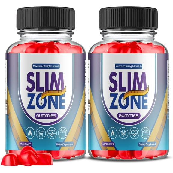 (2 Pack) Slim Zone Keto ACV Gummies - Supplement for Weight Loss - Energy & Focus Boosting Dietary Supplements for Weight Management & Metabolism - Fat Burn - 120 Gummies