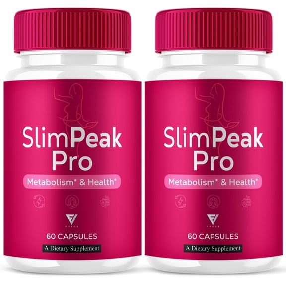 (2 Pack) SlimPeak Pro Weight Support, Slim PeakPro Supplement (120 Capsules)