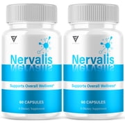 2 Pack Nervalis Premium Nerve Support Capsules, Nervalis Pills 120 Capsules