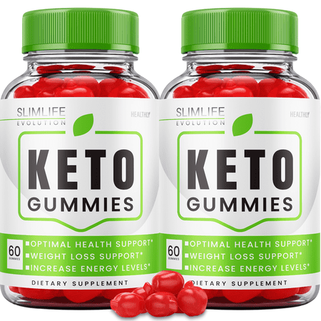 (2 Pack) Slimlife Evolution Keto ACV Gummies Weight Shark Loss Apple Cider Vinegar (120 Gummies)