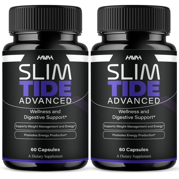 (2 Pack) Slimtide Advanced Daily Health Management Capsules, Slim Tide Advanced Formula (120 Capsules)