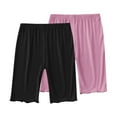 thumbnail image 1 of 2-Pack Slip Shorts for Under Dress Girls Modal Biker Cartwheel Shorts Basic Seamless Dance Undershorts 2-3T, 1 of 7