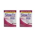 thumbnail image 1 of 2 Pack Slow FE Slow Release IRON Supplements High Potency Gentle 60 Tablets Each, 1 of 3