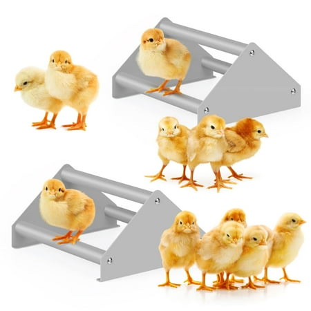 2-Pack Small Chick Perch for Brooder, Mini Chicken Roosting Bars with Stable Triangle Design - Easy to Clean Jungle Gym for Baby Chicks, Birds & Small Animals