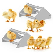 2-Pack Small Chick Perch for Brooder, Mini Chicken Roosting Bars with Stable Triangle Design - Easy to Clean Jungle Gym for Baby Chicks, Birds & Small Animals