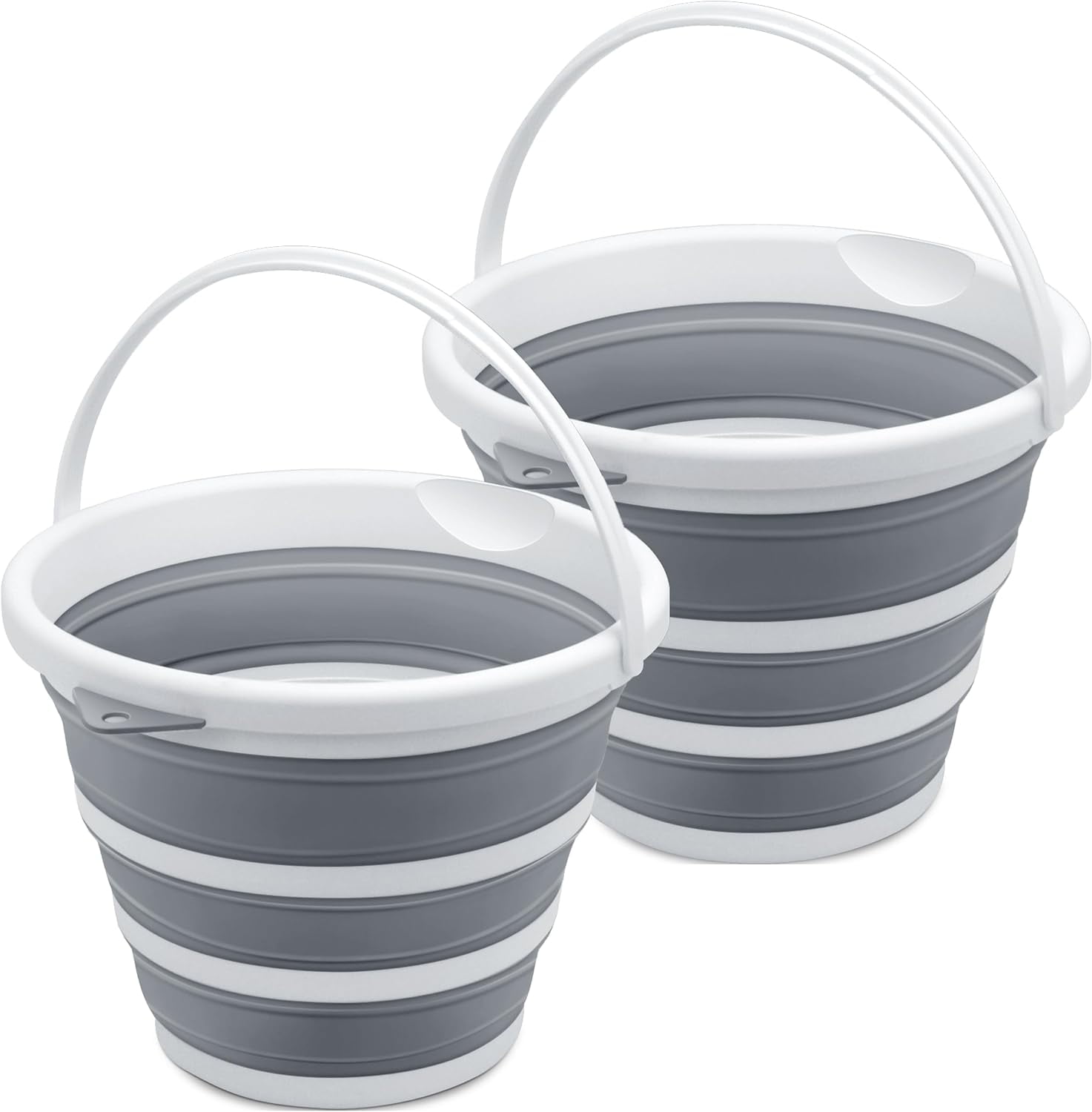 2-Pack Small Collapsible Bucket 1.3 Gal/5L, BPA-Free - Space-Efficient ...