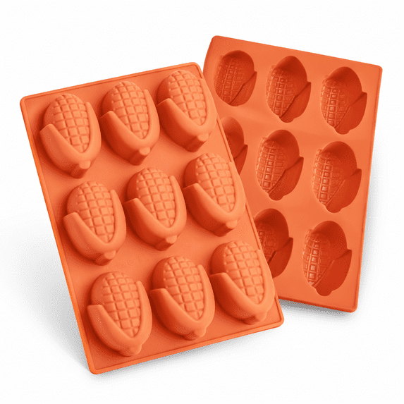 2 Pack Small Corn Stick Bread Pan Silicone Cob Molds Mini Cake Pans ...