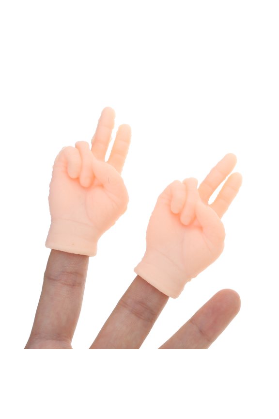 2 Pack Small Hand for Cats Tiny Hand Finger Puppets Funny Finger Photo Props Finger Puppets for Cats