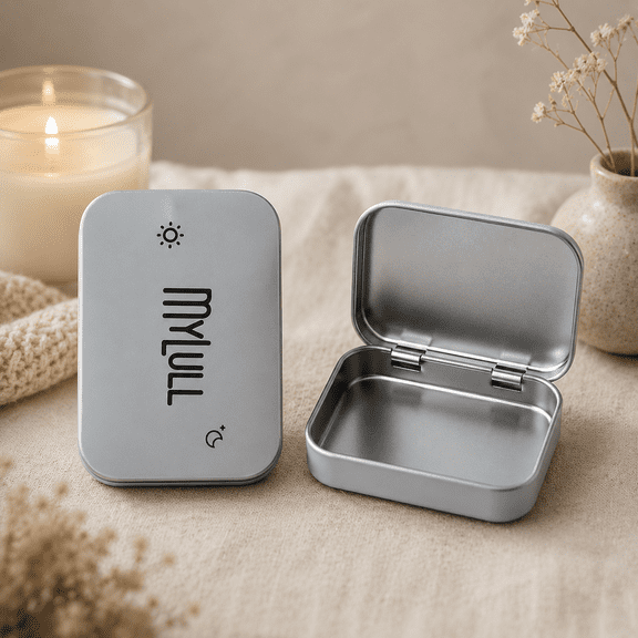 Small Metal Tins with Lids, Mini Storage Box Pocket Organizer Case for Hair Clips and Pills