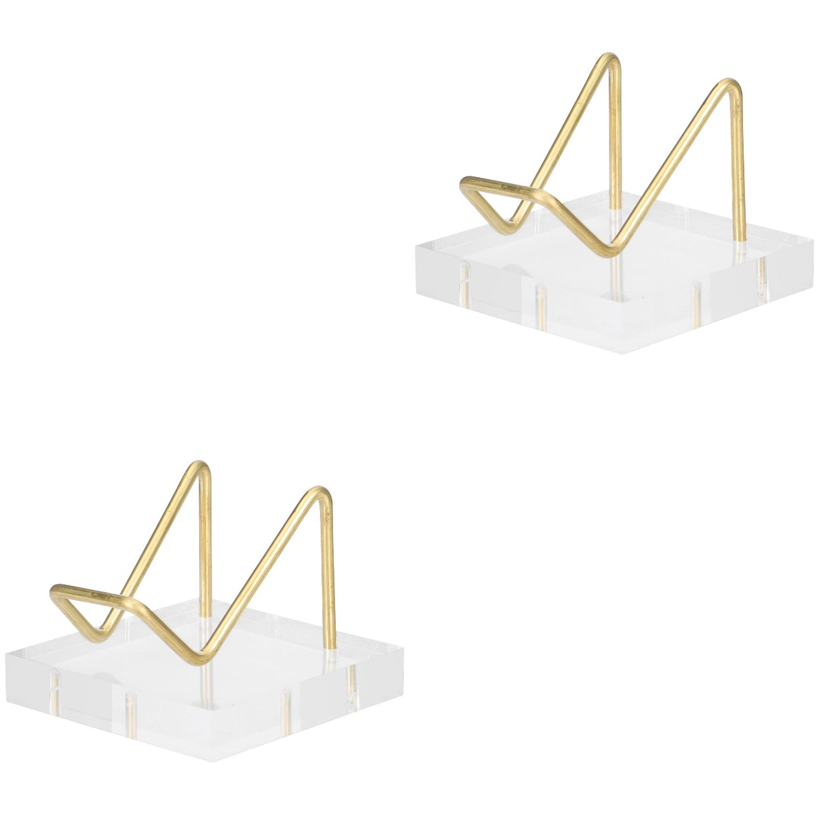 2 Pack Small Picture Stands for Display Acrylic Premium Material ...