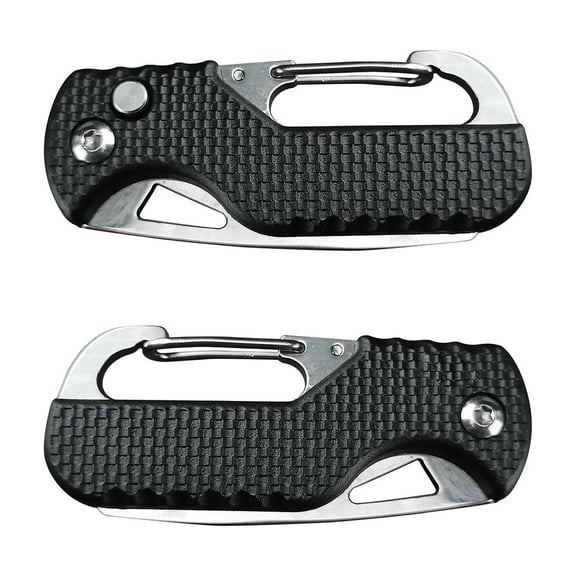 2 Pack Small Pocket Knife for Men, Mini Box Cutter, Backpack Accessories Keychain Knife for Camping Hiking Fishing, Tiny Gifts for Women Men