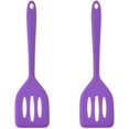 thumbnail image 1 of 2 Pack Small Silicone Turner High Heat Resistant Slotted Spatula for Fish, Eggs, Pancakes and More, 1 of 2