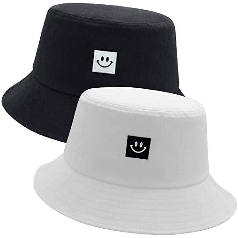  2 Packs Bucket Hat For Women Men Cotton Summer Sun