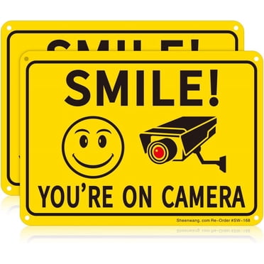 NO PARKING DO NOT BLOCK DRIVEWAY – SMILE YOU’RE ON CAMERA Aluminum Composite Sign