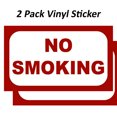 thumbnail image 1 of 2 Pack No Smoking Stickers for Office, Residence, Home, Weatherproof, Water Resistant, Indoor and Outdoor, Highly Reflective Vinyl Decal , Easy Peel and Stick (5x10 inches), 1 of 2