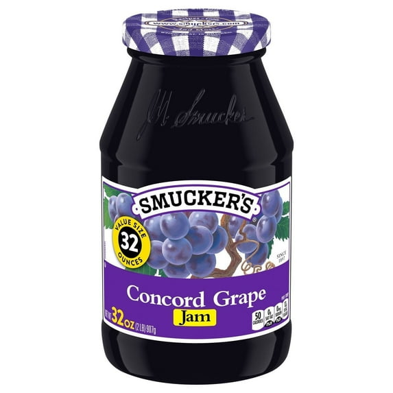 ( 2 Pack )Smucker's Concord Grape Jam, 32 Ounces
