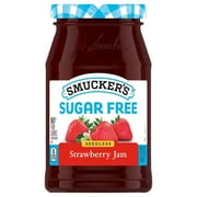 ( 2 Pack )Smucker's Jam, Sugar Free, Strawberry, Seedless 12.75 Oz