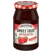 ( 2 Pack )Smucker's Simply Fruit Strawberry Spread, 10 oz