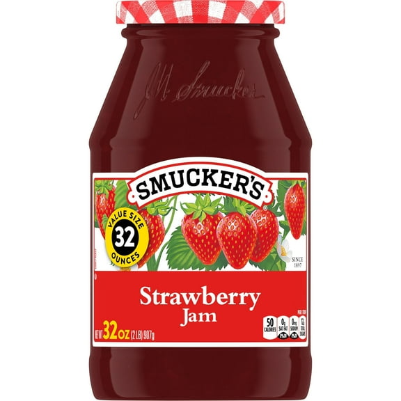 2 Pack - Smucker's Strawberry Jam - 32 oz Packaging may vary