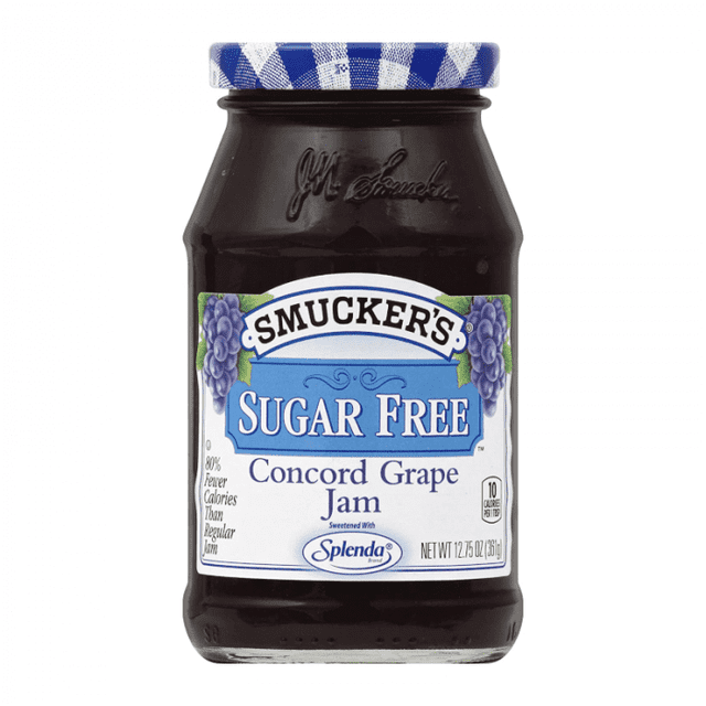 ( 2 Pack )Smucker's Sugar Free Concord Grape Jam With Splenda Brand Sweetener, 12.75 Ounces