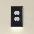 thumbnail image 1 of 2 Pack - SnapPower GuideLight 2 for Outlets [New Version - LED Light Bar] - Night Light - Electrical Outlet Wall Plate With LED Night Lights - Automatic On/Off Sensor - (Duplex, Black), 1 of 5