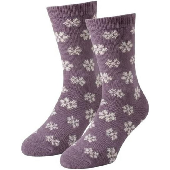 2 Pack Snow Design Women's Heated Sox Socks Thick Thermal Socks Keeps Feet Warmer Longer 2.3 TOG Heat Rating Size: 9-11..