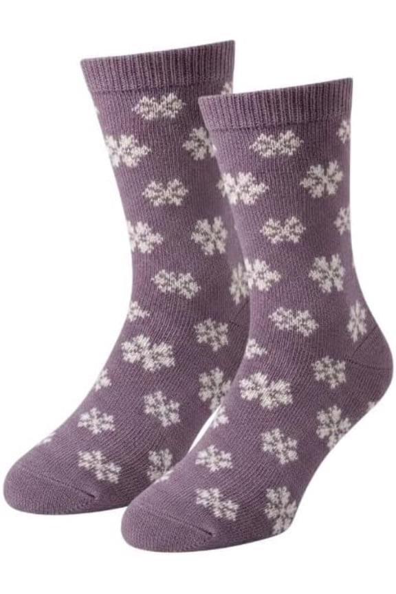 2 Pack Snow Design Women's Heated Sox Socks Thick Thermal Socks Keeps Feet Warmer Longer 2.3 TOG Heat Rating Size: 9-11..