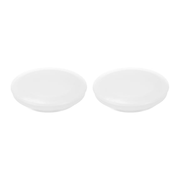 2 Pack Snug Plugs, Rubber Hole Plugs Round Soft Flexible Stopper Fit 40mm (1.57 Inch) Hole Dia., Waterproof Silicone Plug, White