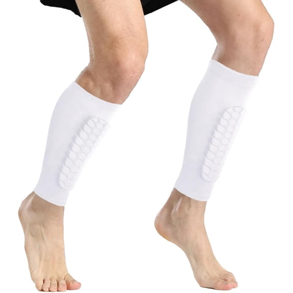 2 Pack Soccer Shin Guards Soccer Adult, Soccer Shin Guards for Kids Soccer Shin Pad with Honeycomb Pads, Shin Defender Shin Guard Sleeves, Ski Shin Guards Ski Shin Pads