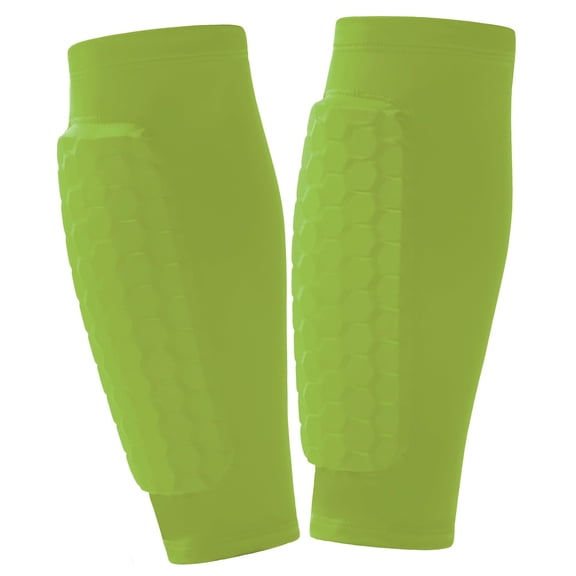 2 Pack Soccer Shin Guards Soccer Adult, Soft Anti-Collision Soccer Shin Pad with EVA Honeycomb Pads, Shin Defender Shin Guard Sleeves