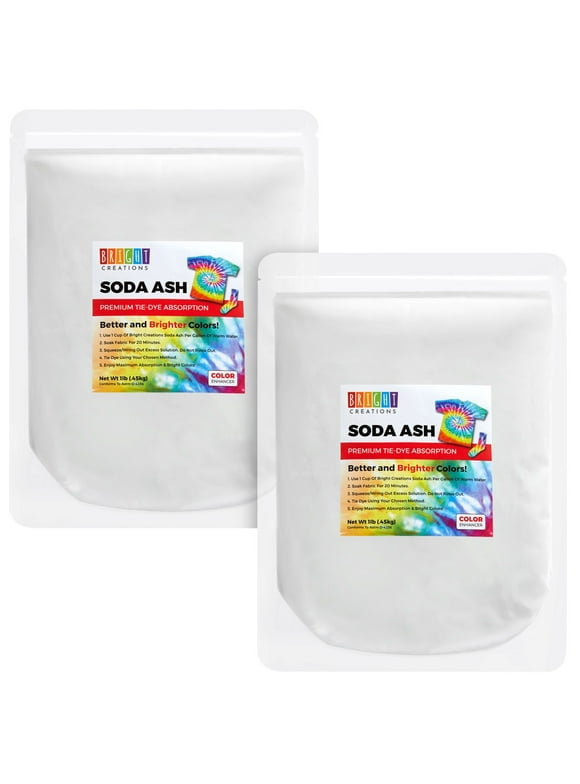 2 Pack Soda Ash for Tie Dye Shirts, DIY Projects, Arts and Crafts (2 lbs in Total)