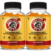 2 Pack Soda Horse Peak Male Gummies, SodaHorsePeak Support 60 Gummies
