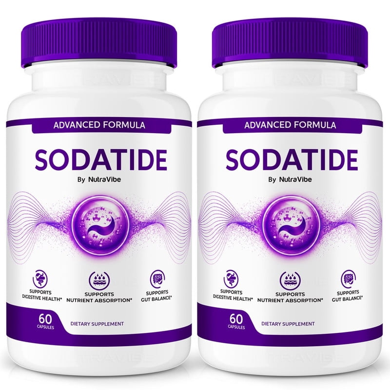 (2 Pack) Sodatide Probiotics Capsules – Gentle Gut & Digestive Support Formula for Balance & Wellness | Easy-to-Take Capsules (120 Capsules)