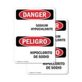 thumbnail image 1 of (2 Pack) Sodium Hypochlorite-Hipoclorito De Sodio OSHA Danger Sign 12 Inch X 18 Inch Plastic Sign, Weather Resistant, UV Protected for Workplace, Business, and Construction Site, Made, 1 of 8