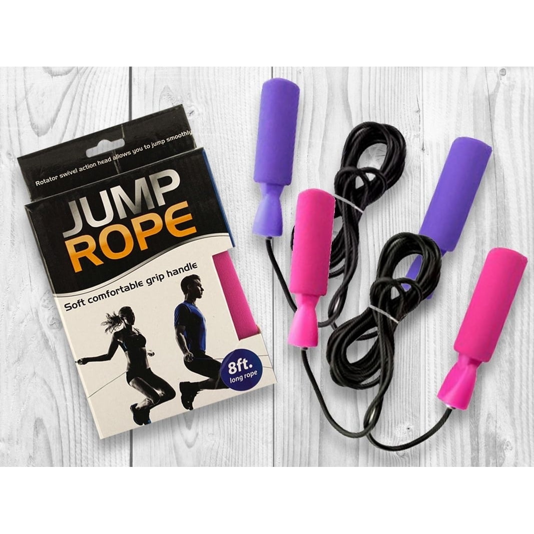 Jump Rope Walmart 2-Pack Soft Grip 8ft Workout Jump Rope - Walmart.com