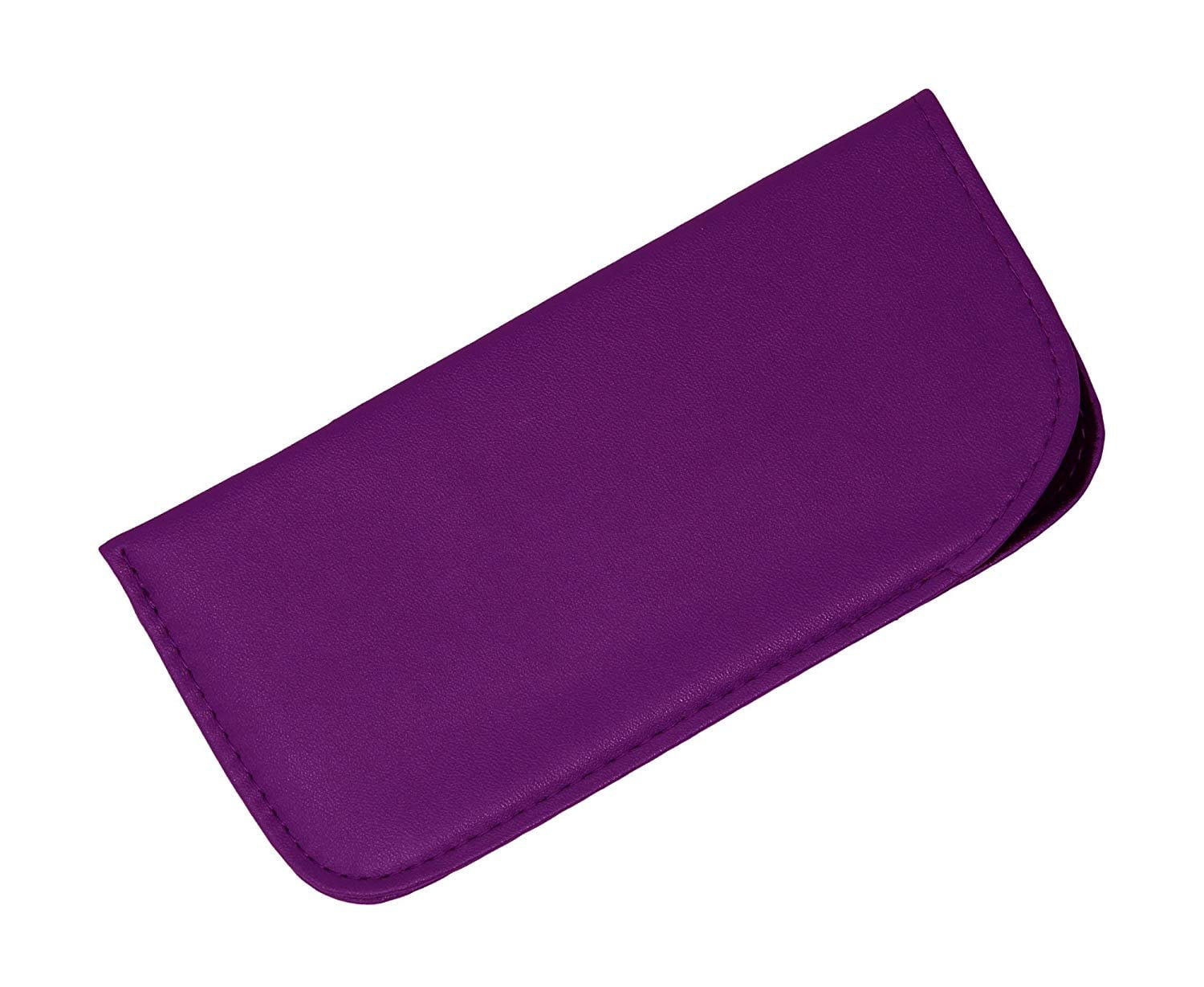 2 Pack Soft Slip In Eyeglass Case for Women Glasses, Reading Glasses