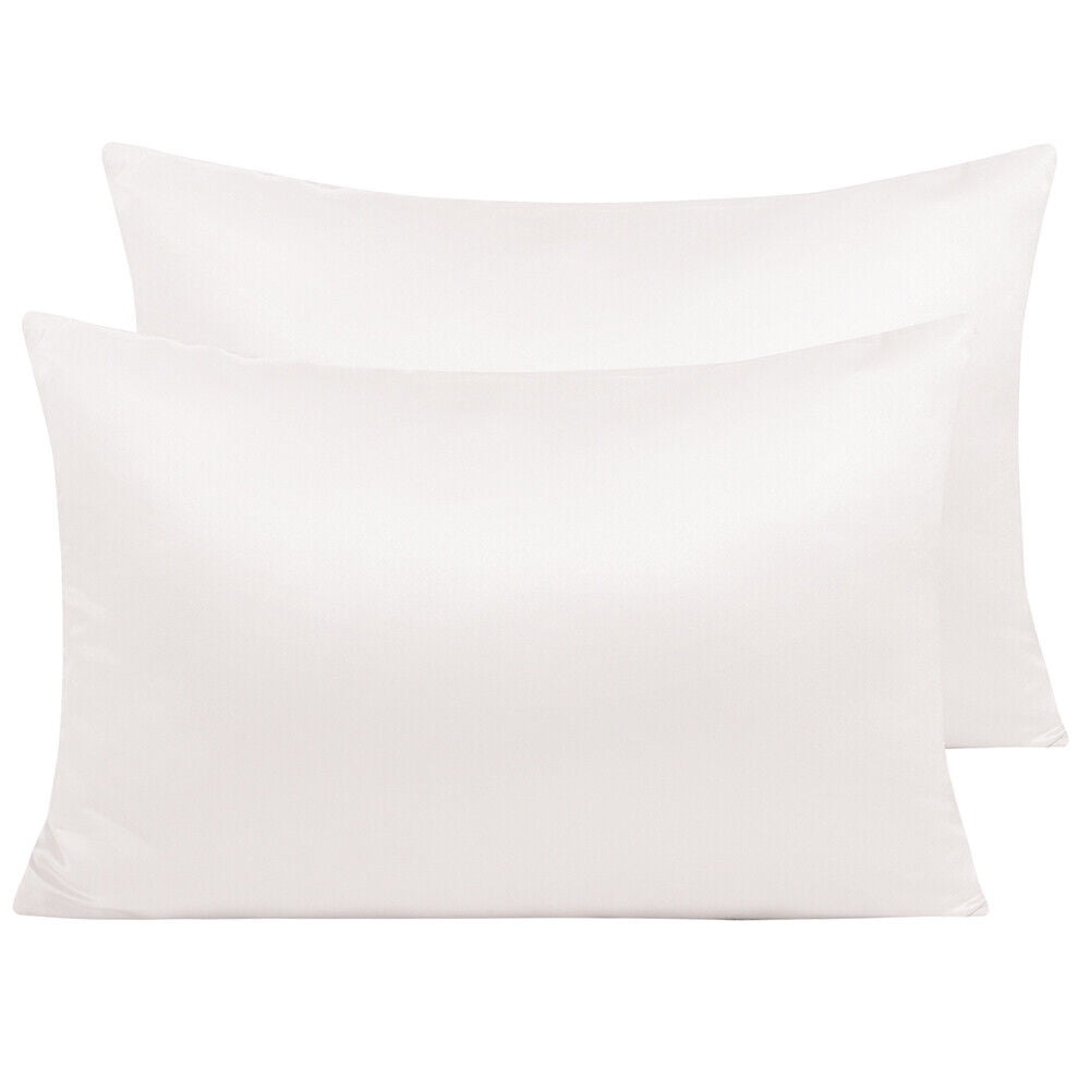 2 Pack Soft Smooth Satin Silk Pillowcase Luxury Bed Pillow Case Cushion Cover