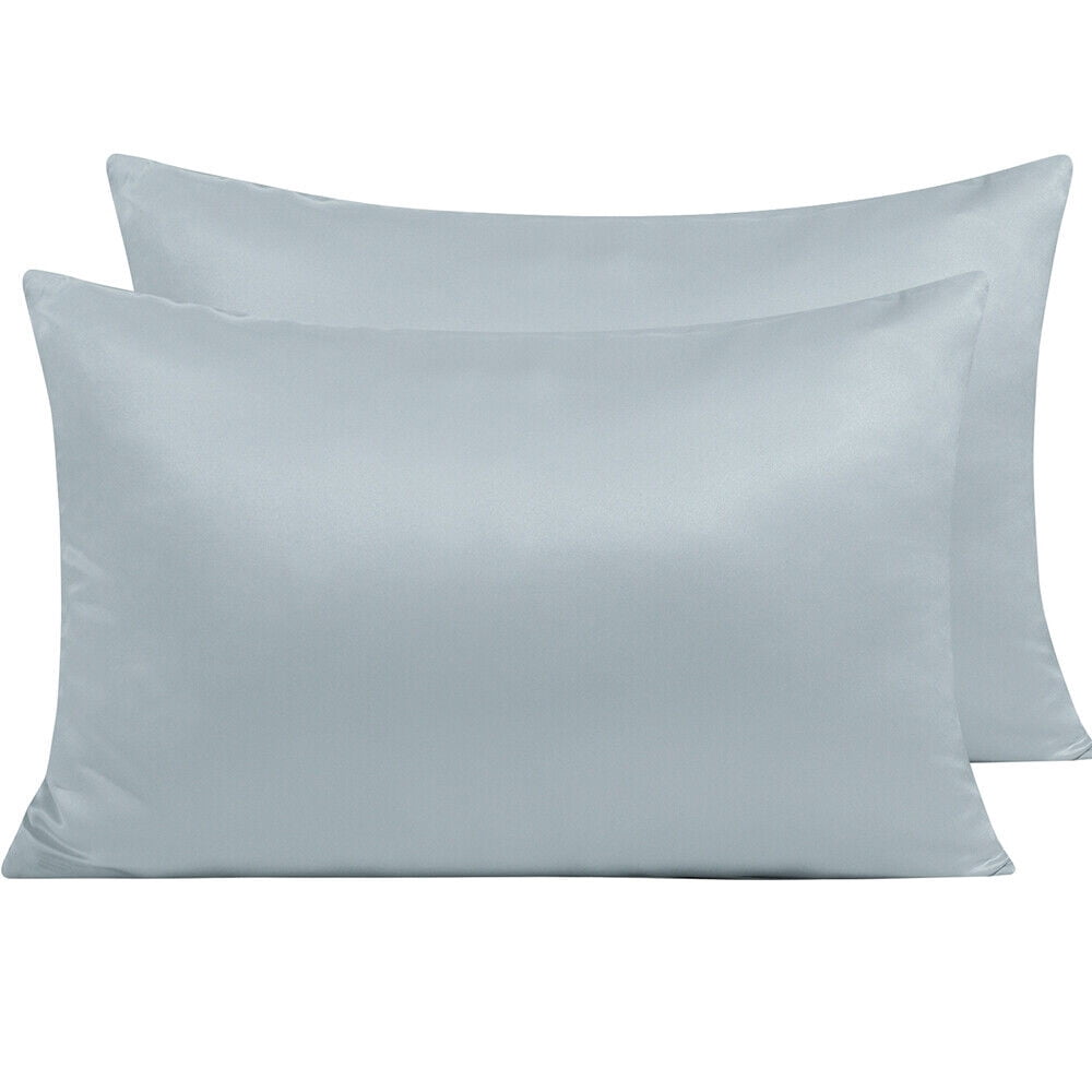 2 Pack Soft Smooth Satin Silk Pillowcase Luxury Bed Pillow Case Cushion Cover