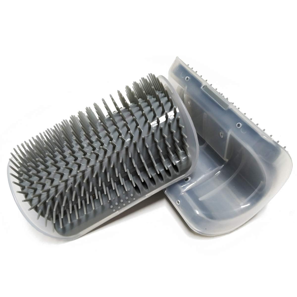 2 Pack Softer Self Groomer with Catnip Wall Corner Massage Comb ...