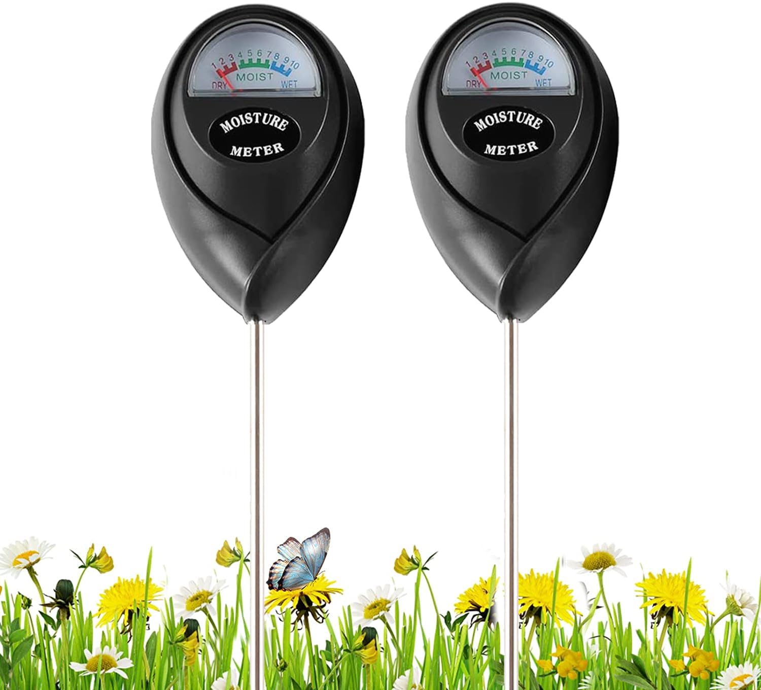 2 Pack Soil Moisture EC36 Meter, Plant Water Monitor, Lawn Moisture