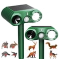 thumbnail image 1 of 2 Pack Solar Cat Repellent for Gardens, Ultrasonic Animal Repeller with USB & Solar, Waterproof Cat Scarers for Gardens with Motion Sensor for Farm Squirrels Dogs Cats Foxes Birds, 1 of 8