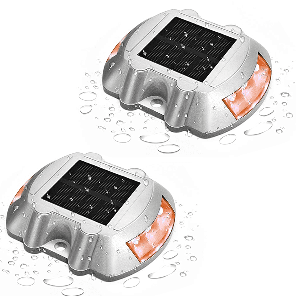 Solar Powered LED Deck Lights - Outdoor Garden, Walkway & Step Lighting, Waterproof IP68, Dusk To Dawn