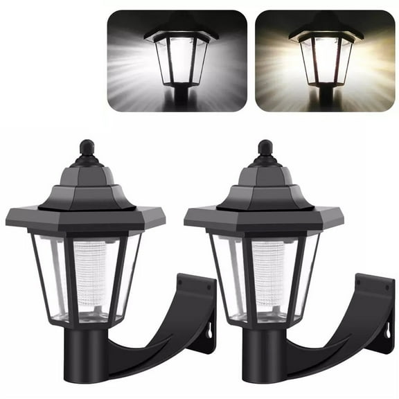 2 Pack Solar Decks Lights Fence Post Solar Lights For Patio Pool Stairs Step And Pathways Weatherproofs LED Decks Lights Solar Powered Outdoor Lights