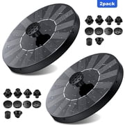 2 Pack Solar Fountain, Floating Solar Bird Bath Water Fountain Pump for Bird Bath, Garden, Small Pond, Pool, Fish Tank, Swimming Pool, Outdoor