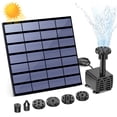thumbnail image 1 of 2 Pack Solar Fountain, Floating Solar Bird Bath Water Fountain Pump for Bird Bath, Garden, Small Pond, Pool, Fish Tank, Swimming Pool, Outdoor, 1 of 10