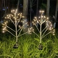 thumbnail image 1 of 2-Pack Solar Garden Stake Lights with Copper Wire Trees for Outdoor Christmas Decoration, Energy-Efficient LED String Lights for Illuminating Pathways, Courtyards white, 1 of 8