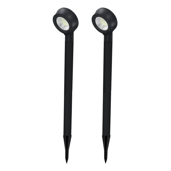 2-Pack Solar LED Pathway Light - 4 Installation Methods - LumeGen - Perfect for Walkways, Driveways, Sidewalks, Garden Paths, Decks - 200 Lumens - 3000K/4000K/6500K Selectable
